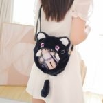 Genshin Impact Scaramouche Plush Cat See-Through Bag Scaramouche Kitten Scaracat Scarameow Plush Bag