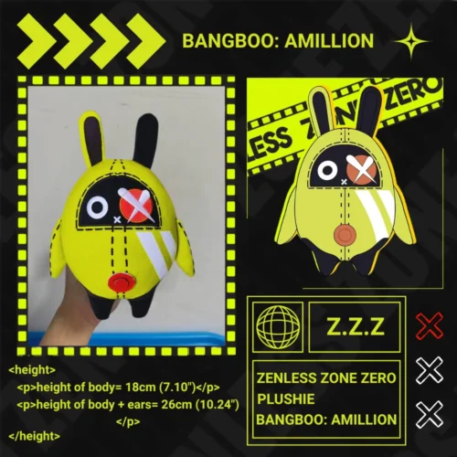 Zenless Zone Zero Bangboo Plushie Amillion