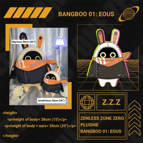 Zenless Zone Zero Bangboo Plushie Eous Bangboo 01 [50cm | 20inches]