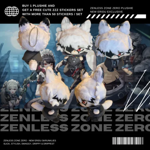 zenless zone zero plushie, zzz plushie, ellen joe plushie, corin wickes plushie, von lycaon plushie, zzz merch, official hoyoverse merchandise, official mihoyo merchandise