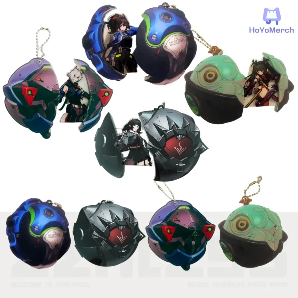 Zenless Zone Zero Keychain W-Engine Sliding ZZZ Jane Doe Keychain ZZZ Zhu Yuan Keychain ZZZ Qingyi Keychain ZZZ Seth Keychain