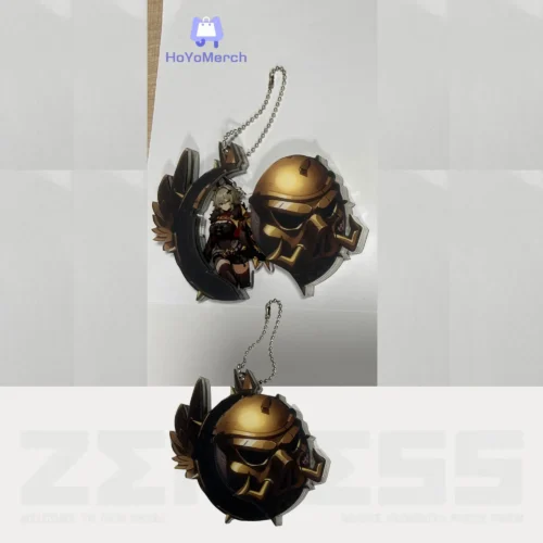 zenless zone zero keychain, zzz burnice white keychain, zzz burnice keychain, zzz caesar keychain