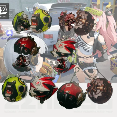 Zenless Zone Zero Keychain W-Engine Sliding Nicole Demara Keychain Anby Demara Keychain Billy Kid Keychain Nekomiya Mana Keychain