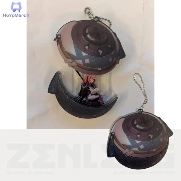 Zenless Zone Zero W-Engine Keychain Sliding Miyabi Yanagi Harumasa Keychain