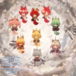 HSR Keychain Amphoreus Waggy Tail & Ears Honkai Star Rail Phainon Aglaea Mydei Castorice Anaxa Hyacine Tribbie Trianne Trinnon