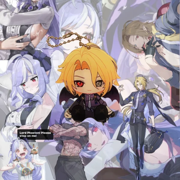 ZZZ Mockingbird Keychain Hugo Vlad Vivian Banshee Waggy Tail & Ears Zenless Zone Zero Keychain