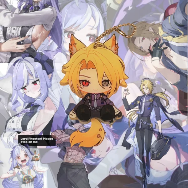 ZZZ Mockingbird Keychain Hugo Vlad Vivian Banshee Waggy Tail & Ears Zenless Zone Zero Keychain