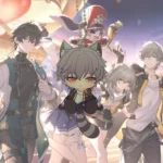 HSR Stelle Caelus March 7th Dan Heng Imbibitor Lunae Astral Express Waggy Tail & Ears Keychain