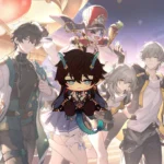 HSR Stelle Caelus March 7th Dan Heng Imbibitor Lunae Astral Express Waggy Tail & Ears Keychain