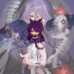 HSR Acheron Waggy Tail & Ears Keychain Acheron Honkai Star Rail Keychain