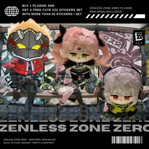 zenless zone zero plushie, zzz plushie, nicole demara plushie, anby demra plushie, zzz billy plushie, zzz merch, official hoyoverse merchandise, official mihoyo merchandise