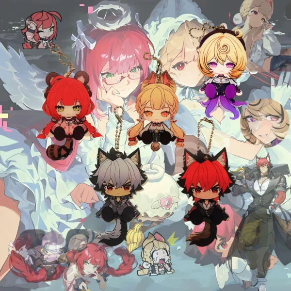 ZZZ Spook Shack Keychain Ukinami Yuzuha Alice Thymefield Komano Manato Yidhari Waggy Tail & Ears Zenless Zone Zero Keychain