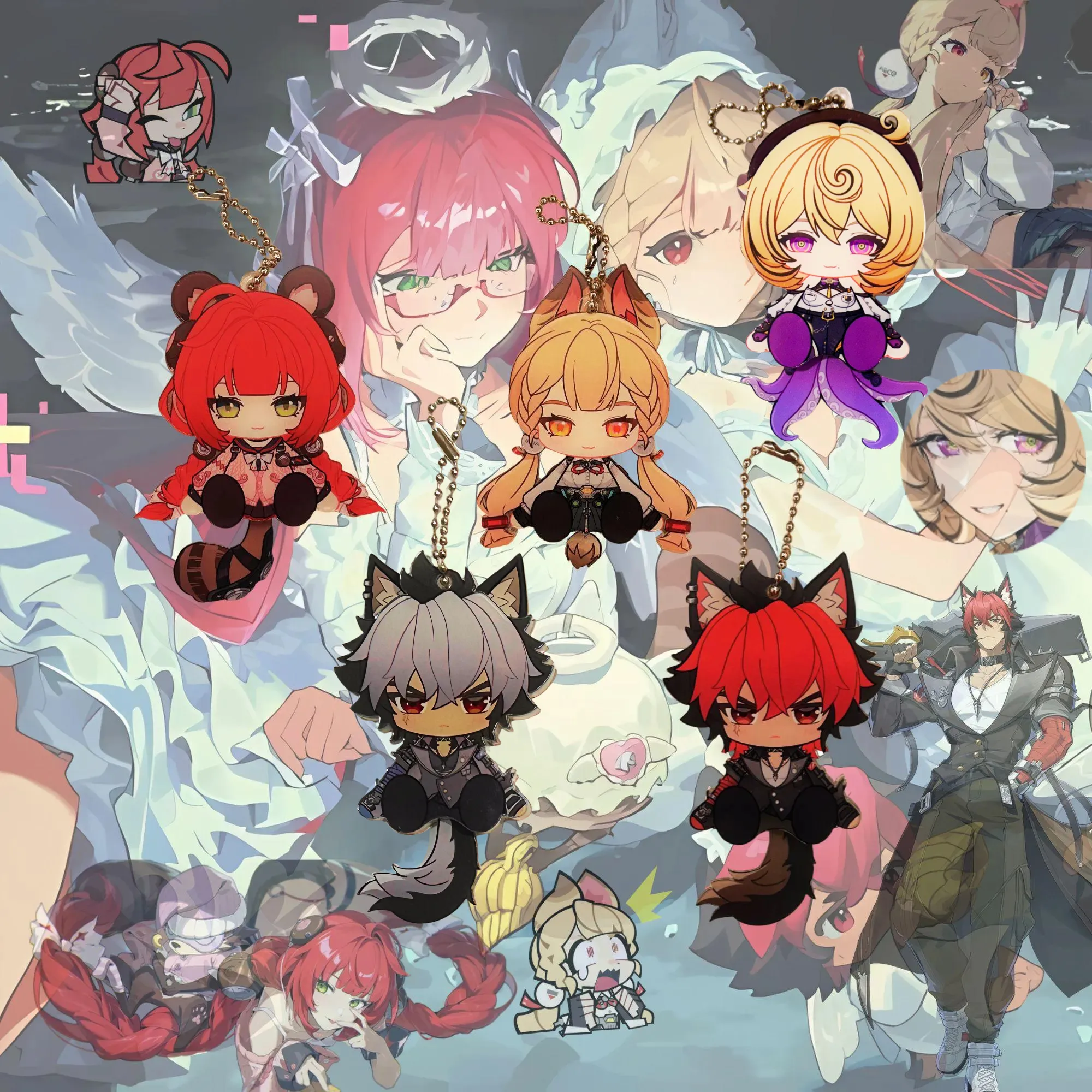 ZZZ Spook Shack Keychain Yuzuha Alice Manato Yidhari Keychain