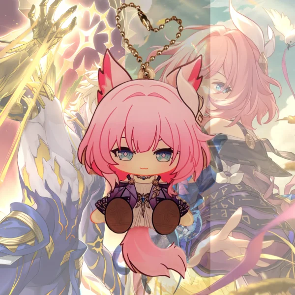Waggy HSR Cyrene HSR Cipher HSR Phainon Keychain Amphoreus Waggy Tail & Ears Honkai Star Rail Keychain