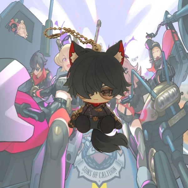 ZZZ Sons of Calydon Keychain Lighter Waggy Tail & Ears Zenless Zone Zero Keychain