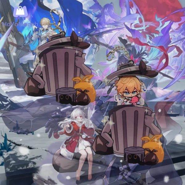 HSR Trashcan Keychain Seele Gepard Clara Keychain Honkai Star Rail Keychain