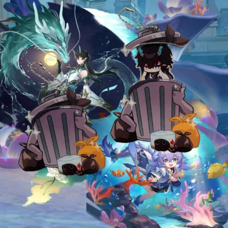 HSR trashcan Keychain, dan heng imbibitor lunae Honkai Star Rail Keychain, bailu hsr keychain, hsr dan heng, imbibitor lunae hsr, honkai star rail merchandise, official hoyoverse merchandise, mihoyo merchandise