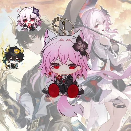 waggy hsr keychain ,hsr evernight keychain, evernight merch, dan heng permansor terrae keychain, honkai star rail merch, hsr merch, hsr keychain, honkai star rail keychain, official honkai star rail merch, official hoyoverse merch, official mihoyo merch