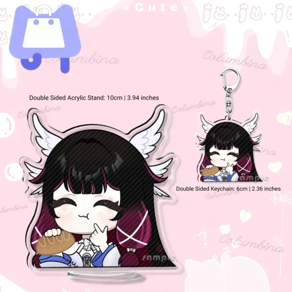 Genshin Columbina x Sandrone Chibi Keychain Genshin Impact Keychain