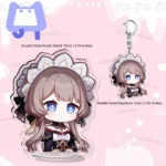 Genshin Columbina x Sandrone Chibi Keychain Genshin Impact Keychain