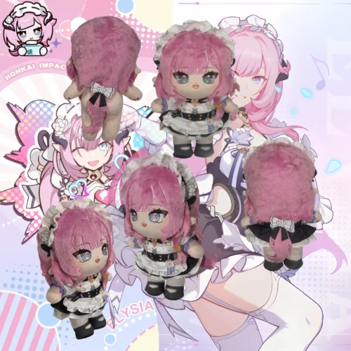 Honkai Impact 3rd Elysia Plushie 20cm 8inch Honkai Impact Elysia Maid Plushie