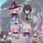 Waggy HSR The Herta Madam Herta HSR Ruan Mei HSR Lil Herta Waggy Tail & Ears Honkai Star Rail Keychain