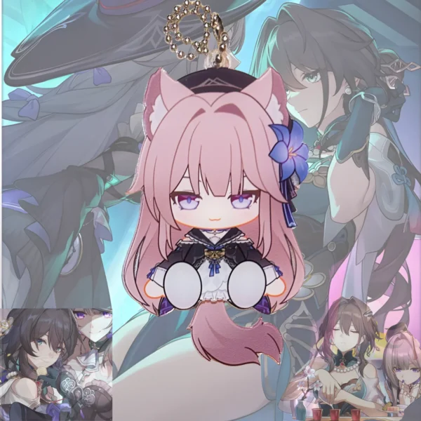 Waggy HSR The Herta Madam Herta HSR Ruan Mei HSR Lil Herta Waggy Tail & Ears Honkai Star Rail Keychain
