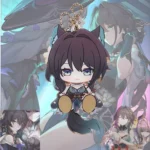 Waggy HSR The Herta Madam Herta HSR Ruan Mei HSR Lil Herta Waggy Tail & Ears Honkai Star Rail Keychain