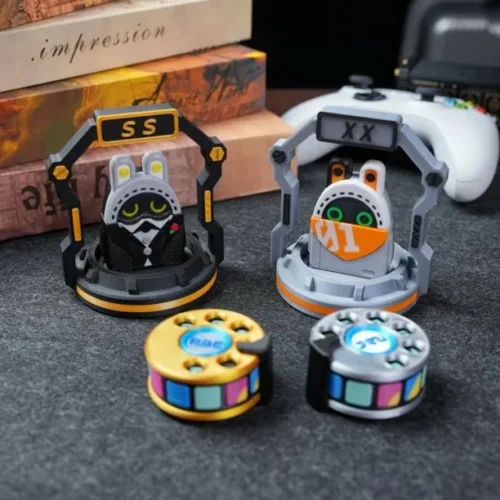 Zenless Zone Zero Encrypted Master Tape Fidget Spinner Eous Bangboo 01 Butler Bangboo Ear Pusher Stress Toy