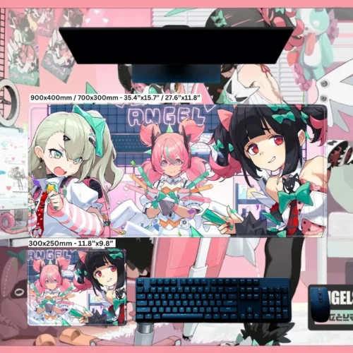 zenless zone zero angels of delusion mousepad, zzz angels of delusion merch, zzz merch, official zzz merch, zenless zone zero merchandise, zzz mousepad, zenless zone zero mousepad, zzz sunna, zzz aria, zzz nangong yu