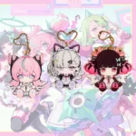 ZZZ Angels of Delusion Keychain Nangong Yu Sunna Aria Waggy Tail & Ears Zenless Zone Zero Keychain