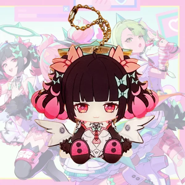 ZZZ Angels of Delusion Keychain Nangong Yu Sunna Aria Waggy Tail & Ears Zenless Zone Zero Keychain