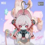 ZZZ Zhao Keychain Zenless Zone Zero Zhao Waggy Tail & Ears Keychain