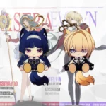 ZZZ Stars of Lyra Keychain Astra Yao Evelyn Waggy Tail & Ears Zenless Zone Zero Keychain