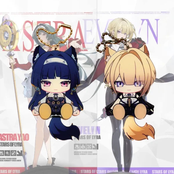 ZZZ Stars of Lyra Keychain Astra Yao Evelyn Waggy Tail & Ears Zenless Zone Zero Keychain