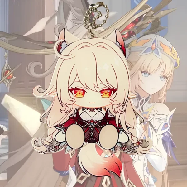 Waggy Genshin Nicole Genshin Alice Genshin Waggy Tail & Ears Genshin Impact Keychain