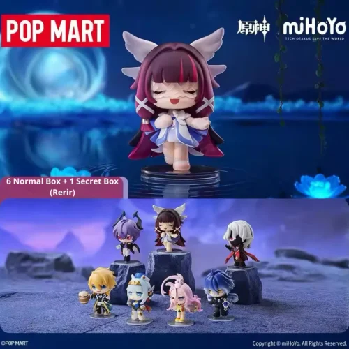 Official Merch Genshin x Pop Mart Gathering Chibi Blind Box Genshin Impact Figurine, official genshin merchandise, official hoyoverse merch, official mihoyo merch