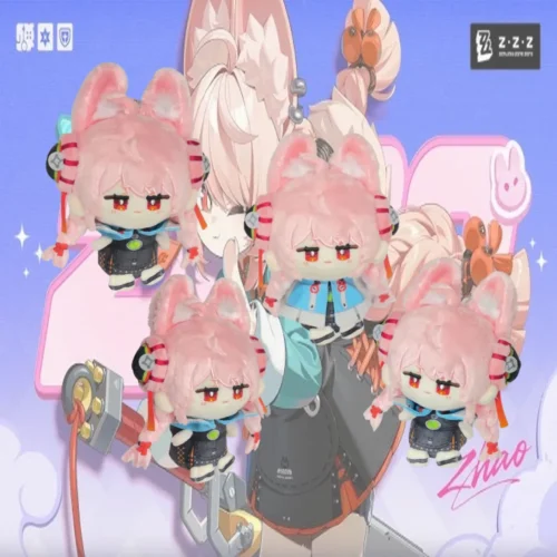 zzz plushie, zenless zone zero plushie, zzz zhao plushie, zzz krampus zhao plushie, zzz krampus, zenless zone zero, hoyoverse merchandise, official mihoyo merchandise, hoyoverse official merch