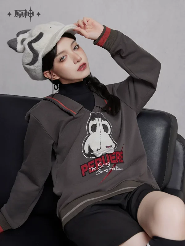 Official Genshin Impact Arlecchino Bunny Plush Beret Official Genshin Merch