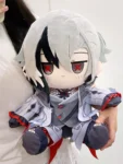 Genshin Arlecchino Plushie 40cm 15.7 Inches Cute Chibi Genshin Plushie (ᓀ‸ᓂ) Face
