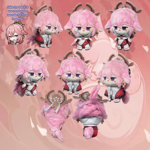 Genshin Impact Inazuma Plushie Raiden Shogun Plush Yae Miko Plush Sangonomiya Kokomi Yumemizuki Mizuki Kaedehara Kazuha Naganohara Yoimiya Kamisato Ayaka Kamisato Ayato Genshin Merch