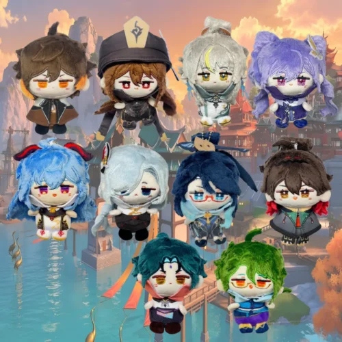 genshin impact liyue plushie, zhongli plush, hu tao plush, zibai plush, keqing plush, ganyu plush, shenhe plush, xianyun plushie, gaming plushie, genshin xiao plushie, baizhu plushie, genshin plushie, genshin merch, official hoyoverse merch, official mihoyo merch