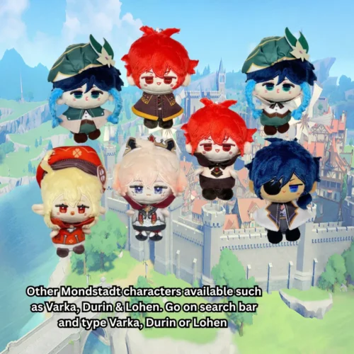 Genshin Impact Mondstadt Plushie Venti Plush Klee Plush Diluc Kaeya Dahlia Genshin Merch
