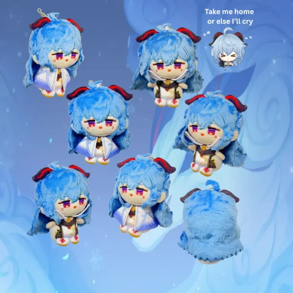Genshin Impact Liyue Plushie Zhongli Plush Hu Tao Plush Zibai Keqing Ganyu Shenhe Xianyun Xiao Gaming Baizhu Genshin Merch