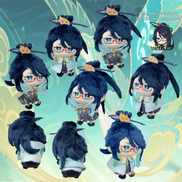 Genshin Impact Liyue Plushie Zhongli Plush Hu Tao Plush Zibai Keqing Ganyu Shenhe Xianyun Xiao Gaming Baizhu Genshin Merch