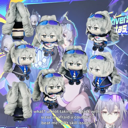 silver wolf lv.999 hsr plushie, hsr plushie, blade mortenax, mortenax blade plushie, hsr mortenax blade plushie, silverwolf lv999 merch, hoyoverse merch, mihoyo merch, official hoyoverse merch, official mihoyo merch, honkai star rail merch, hsr merch