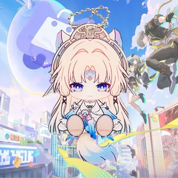 Waggy HSR Planarcadia HSR Nihilux HSR Ashveil HSR Pearl HSR Evanescia Waggy Tail & Ears Honkai Star Rail Keychain
